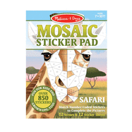 Mosaic Sticker Pad - Safari Animals - Birdy's Bookstore