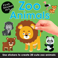 First Sticker Art: Zoo Animals: Use Stickers to Create 20 Cute Zoo Animals - Birdy's Bookstore